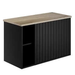 Billy 800mm Wall Hung Vanity Unit with Fluted Drawer Front & Countertop