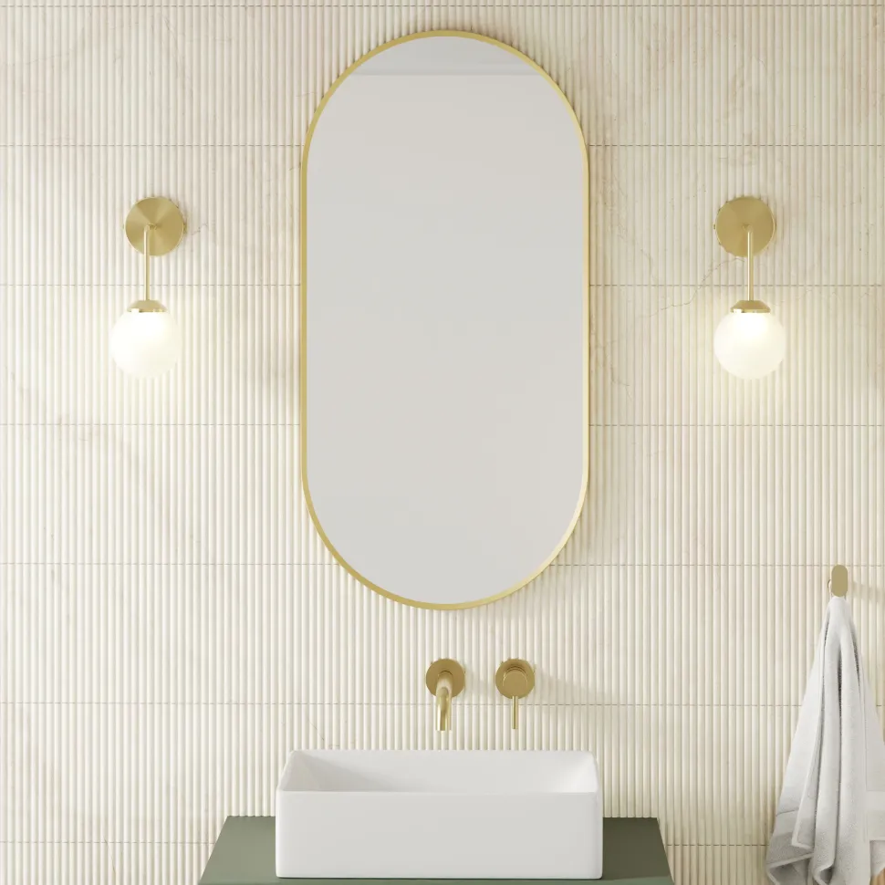 Billy Oval Framed Mirror - 500 x 1000mm