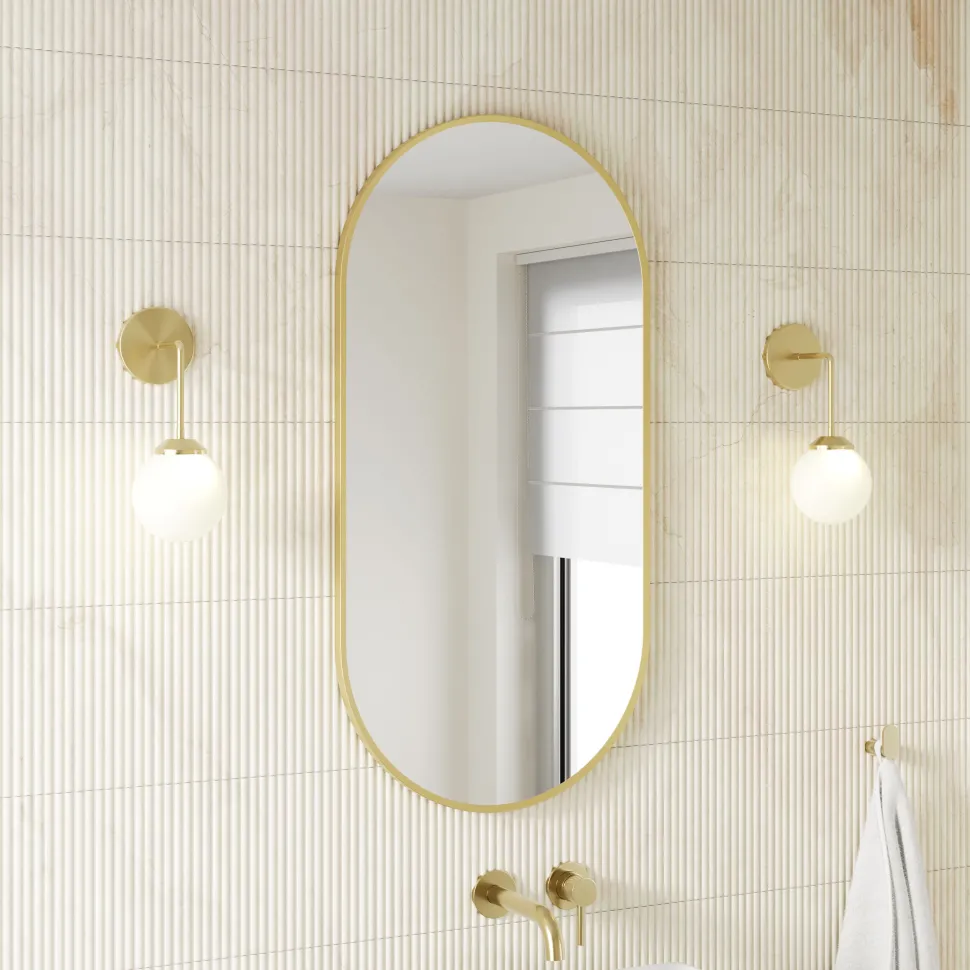 Billy Oval Framed Mirror - 500 x 1000mm