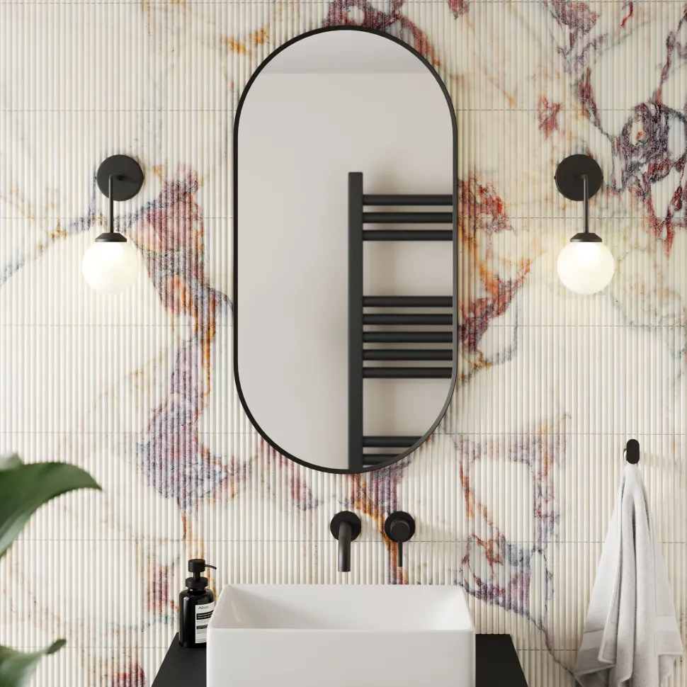 Billy Oval Framed Mirror - 500 x 1000mm