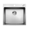Blanco Andano 1 Bowl Inset Satin Polish Stainless Steel Kitchen Sink & Waste - 540 x 500mm
