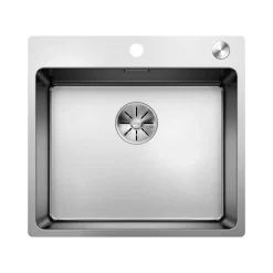Blanco Andano 1 Bowl Inset Satin Polish Stainless Steel Kitchen Sink & Waste - 540 x 500mm