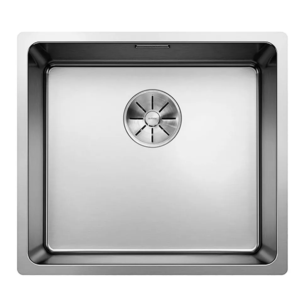 Blanco Andano 1 Bowl Undermount Satin Polish Stainless Steel Kitchen Sink & Waste - 440 x 440mm