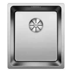 Blanco Andano Compact 1 Bowl Undermount Satin Polish Stainless Steel Kitchen Sink & Waste - 380 x 440mm