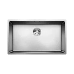 Blanco Andano Extra Large 1 Bowl Undermount Satin Polish Stainless Steel Kitchen Sink & Waste - 745 x 440mm