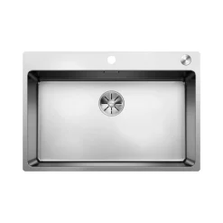 Blanco Andano Extra Large 1 Bowl Inset Satin Polish Stainless Steel Kitchen Sink & Waste - 740 x 500mm