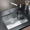 Blanco Andano Large 1 Bowl Undermount Satin Polish Stainless Steel Kitchen Sink & Waste - 540 x 440mm