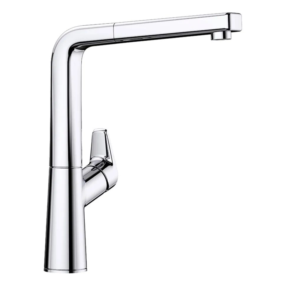 Blanco Avona-S Single Lever Chrome Mono Pull Out Kitchen Mixer Tap