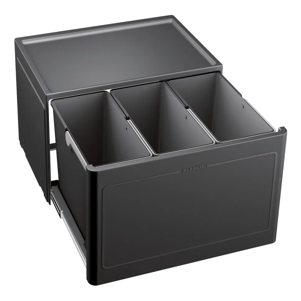 Blanco Botton Pro 39 litre 3 Container Waste Organiser for 600mm Kitchen Cabinets