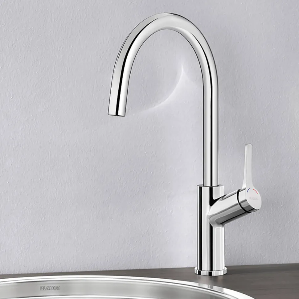 Blanco Carena Single Lever Chrome Mono Kitchen Mixer Tap