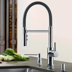 Blanco Catris-S Flexo Single Lever Pull Out Kitchen Mixer Tap with Dual Spray