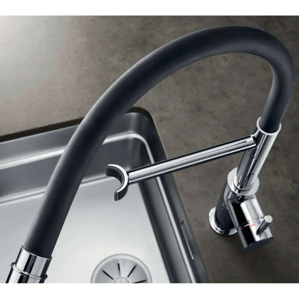 Blanco Catris-S Flexo Single Lever Pull Out Kitchen Mixer Tap with Dual Spray