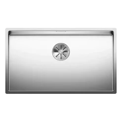 Blanco Claron Extra Large 1 Bowl Undermount Satin Polish Stainless Steel Kitchen Sink & Waste - 740 x 440mm