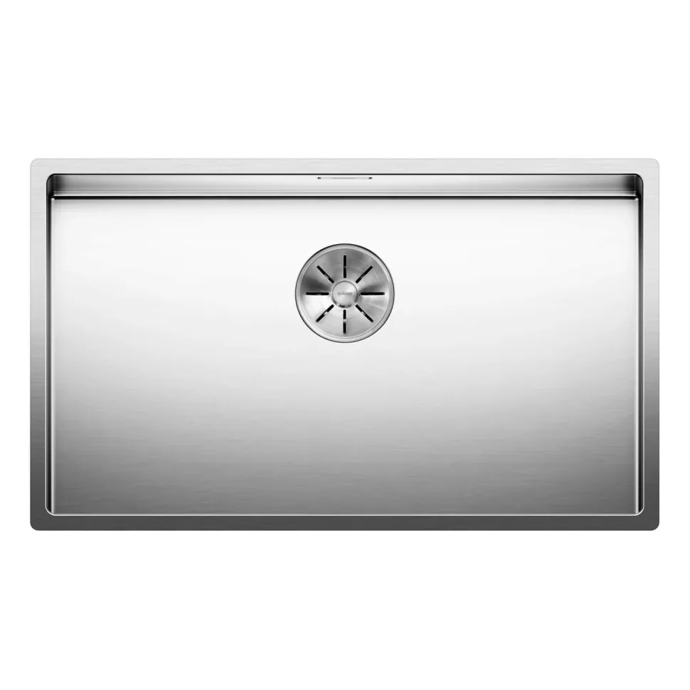 Blanco Claron Extra Large 1 Bowl Satin Polish Stainless Steel Kitchen Sink & Waste - 740 x 440mm