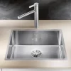 Blanco Claron Large 1 Bowl Satin Polish Stainless Steel Kitchen Sink & Waste - 540 x 440mm