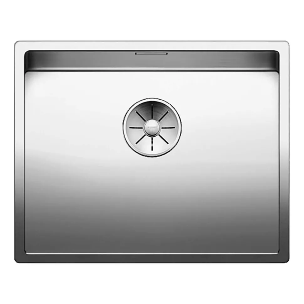 Blanco Claron Large 1 Bowl Satin Polish Stainless Steel Kitchen Sink & Waste - 540 x 440mm