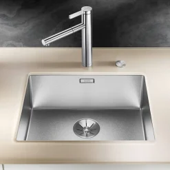 Blanco Claron Large 1 Bowl Undermount Durinox Stainless Steel Kitchen Sink & Waste - 540 x 440mm
