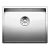 Blanco Claron Large 1 Bowl Undermount Satin Polish Stainless Steel Kitchen Sink & Waste - 540 x 440mm