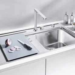 Blanco Eloscope-F II Chrome Retractable Mono Kitchen Mixer Tap