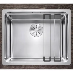 Blanco Etagon Large 1 Bowl Satin Polish Inset or Undermount Stainless Steel Kitchen Sink & Waste - 540 x 440mm