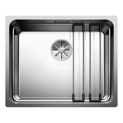 Blanco Etagon Large 1 Bowl Satin Polish Inset or Undermount Stainless Steel Kitchen Sink & Waste - 540 x 440mm