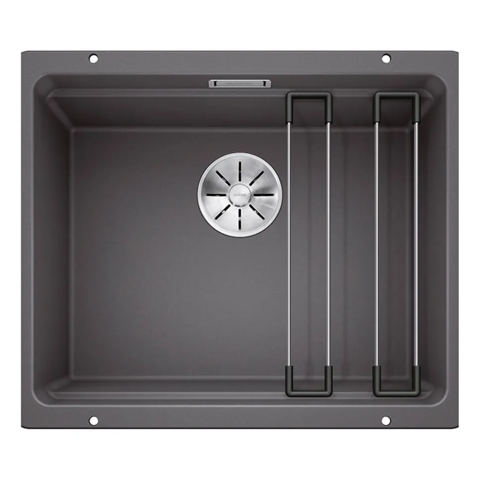 Blanco Etagon 500-U Large 1 Bowl Silgranit Composite Undermount Kitchen Sink & Waste - 530 x 460mm