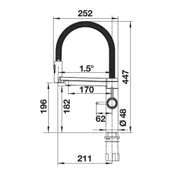 Blanco Evol-S Pro 4-in-1 Smart Measure Mono Kitchen Mixer Tap with Dual Spray