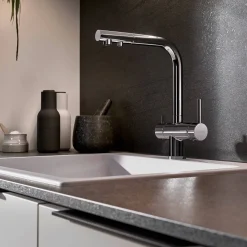 Blanco Fontas-S II 3-in-1 Warm, Cold and Filtered Cold Water Mono Pull Out Kitchen Mixer Tap