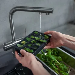 Blanco Fontas-S II 3-in-1 Warm, Cold and Filtered Cold Water Mono Pull Out Kitchen Mixer Tap