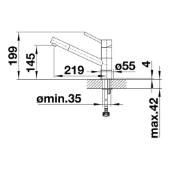 Blanco Kano Single Lever Mono Kitchen Mixer Tap