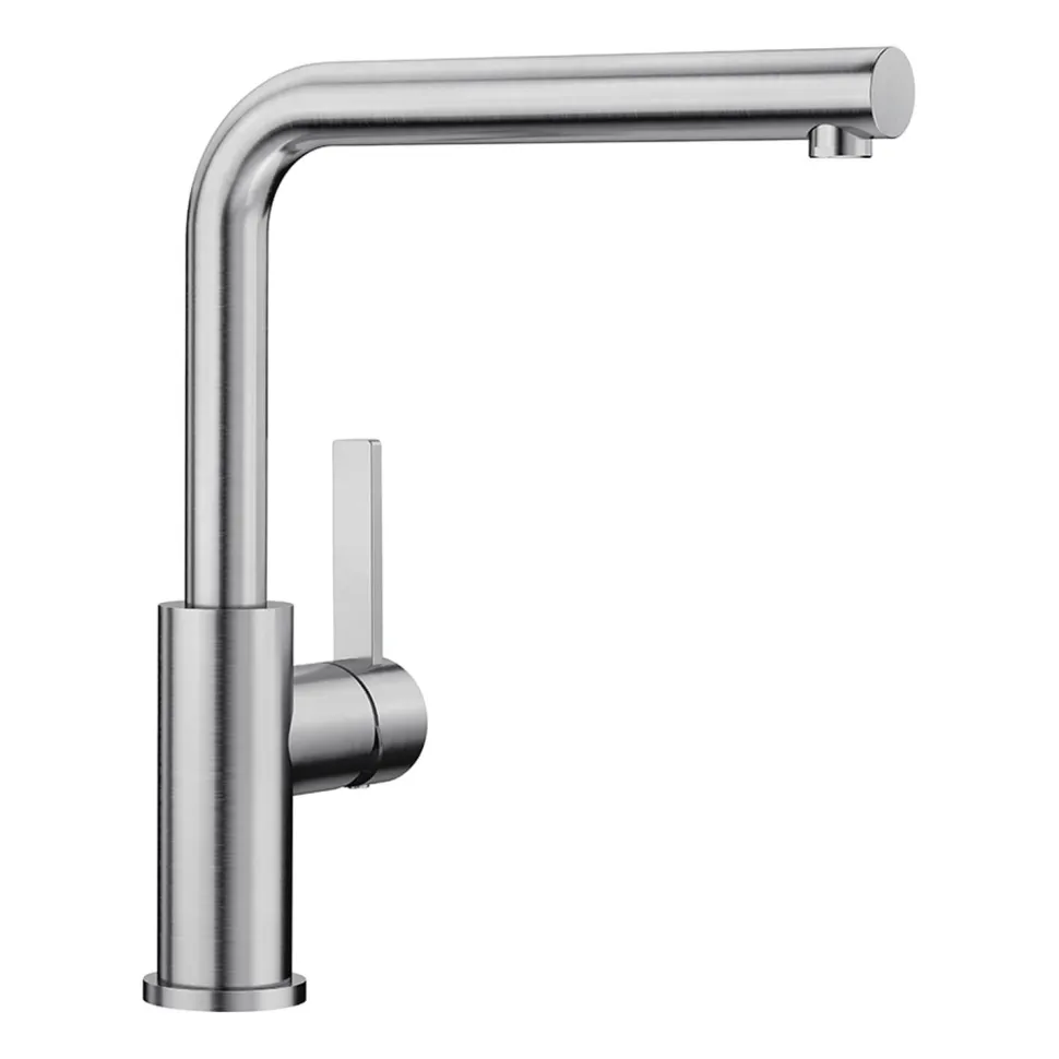 Blanco Lanora Eco Cold Start WRAS Approved Brushed Stainless Steel Mono Kitchen Mixer Tap