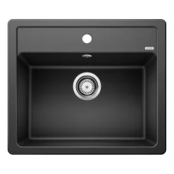 Blanco Legra 6 1 Bowl Silgranit Composite Kitchen Sink & Waste with Tap Ledge - 585 x 500mm