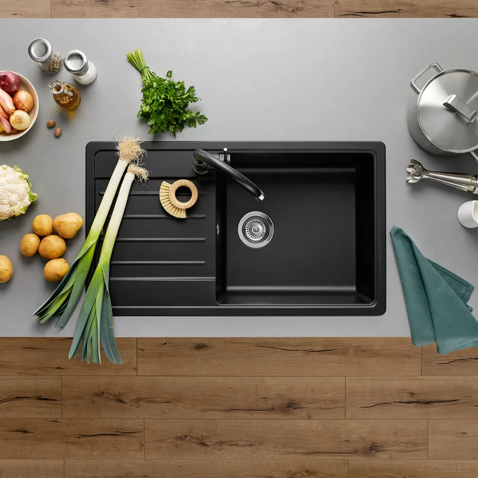 Blanco Legra XL 6 S 1 Bowl Silgranit Composite Kitchen Sink & Waste with Reversible Drainer - 860 x 500mm
