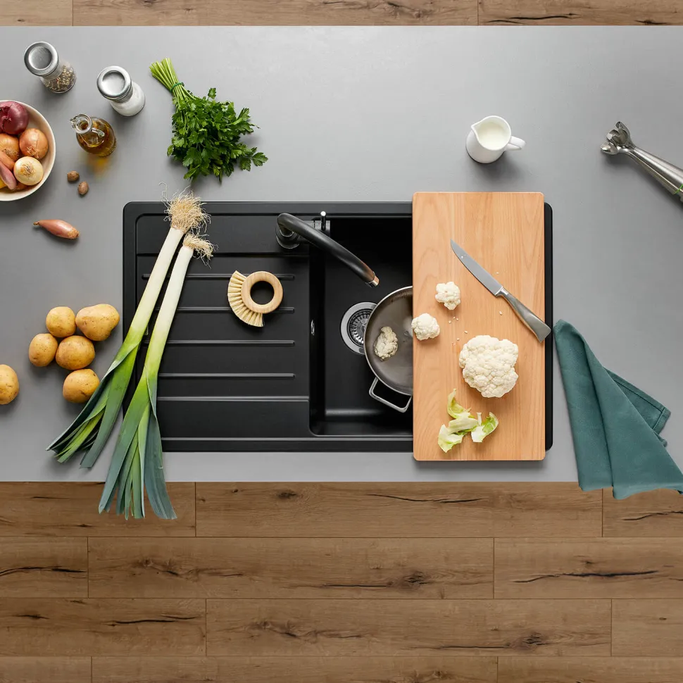 Blanco Legra XL 6 S 1 Bowl Silgranit Composite Kitchen Sink & Waste with Reversible Drainer - 860 x 500mm