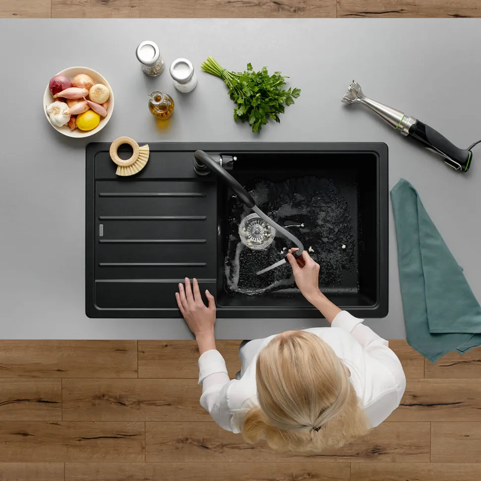 Blanco Legra XL 6 S 1 Bowl Silgranit Composite Kitchen Sink & Waste with Reversible Drainer - 860 x 500mm
