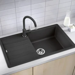 Blanco Legra XL 6 S 1 Bowl Silgranit Composite Kitchen Sink & Waste with Reversible Drainer - 860 x 500mm