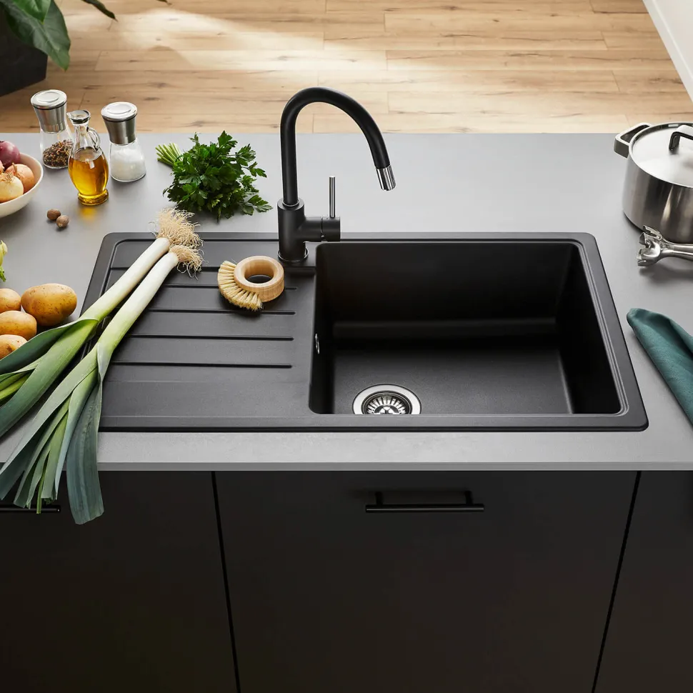 Blanco Legra XL 6 S 1 Bowl Silgranit Composite Kitchen Sink & Waste with Reversible Drainer - 860 x 500mm