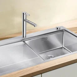 Blanco Linee-S Single Lever Chrome Pull Out Kitchen Mixer Tap