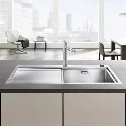 Blanco Linee-S Single Lever Chrome Pull Out Kitchen Mixer Tap