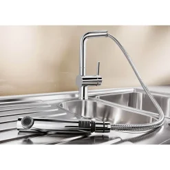Blanco Linus-S Single Lever Mono Pull Out Kitchen Mixer Tap