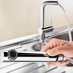 Blanco Linus-S Single Lever Mono Pull Out Kitchen Mixer Tap