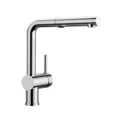 Blanco Linus-S Vario Single Lever Chrome Mono Pull Out Kitchen Mixer Tap with Dual Spray