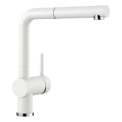 Blanco Linus-S Vario Single Lever Mono Pull Out Kitchen Mixer Tap with Silgranit Matching Finish