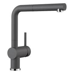 Blanco Linus-S Vario Single Lever Mono Pull Out Kitchen Mixer Tap with Silgranit Matching Finish