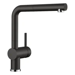 Blanco Linus-S Vario Single Lever Mono Pull Out Kitchen Mixer Tap with Silgranit Matching Finish