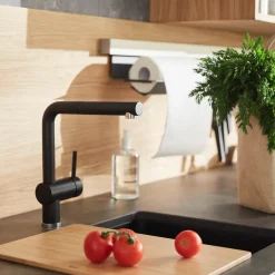 Blanco Linus-S Vario Single Lever Mono Pull Out Kitchen Mixer Tap with Silgranit Matching Finish