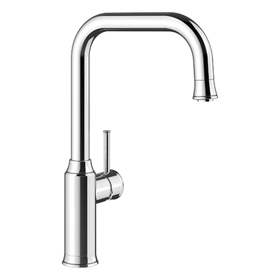 Blanco Livia-S Single Lever Mono Pull Out Mono Kitchen Mixer Tap - Chrome