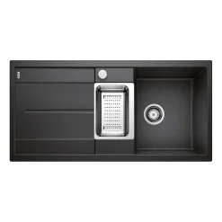 Blanco Metra 6 S 1.5 Bowl Inset Silgranit Composite Kitchen Sink & Waste with Reversible Drainer - 1000 x 500mm