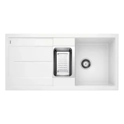 Blanco Metra 6 S 1.5 Bowl Inset Silgranit Composite Kitchen Sink & Waste with Reversible Drainer - 1000 x 500mm