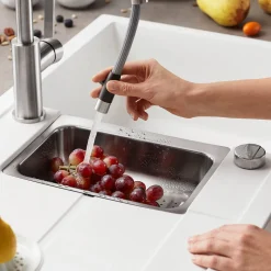 Blanco Metra 6 S 1.5 Bowl Inset Silgranit Composite Kitchen Sink & Waste with Reversible Drainer - 1000 x 500mm